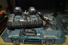 Makita BHP452 Cordless Drill with Charger and Batteries