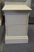 *Grey Two Drawer Side Cabinet