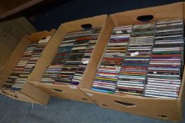 Three Boxes Containing a Large Quantity of CDs