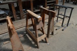 *Three Wood Trestles and Two Tubular Steel Trestles