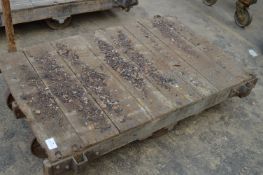 *Six Wheel Flat Wood Barrow