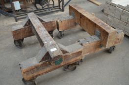 *Pair of 3' Wood Mobile Trestle