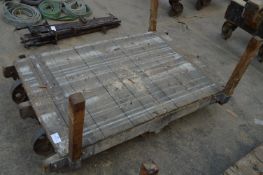 *Six Wheel Flat Wood Barrow