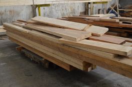 *Six Wheel Industrial Barrow Containing Assorted Softwood, Rough Sawn Timber, Joists, etc. (