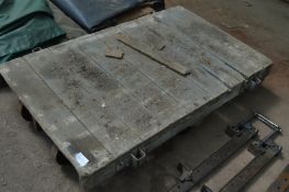 *Six Wheeled Flat Wood Trolley