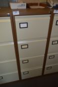 *Four Drawer Foolscap Filing Cabinet (Coffee and Cream)