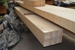 *Two 320x110 by 6m Glulam Beams