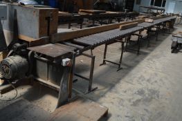 *Wadkin Three Phase Chop Saw with 46' Feed Roller