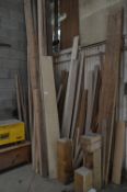 *Assorted Hardwood Blocks, Lengths of Timber, Plywoods, etc.