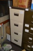 *Four Drawer Foolscap Filing Cabinet (Coffee and Cream)