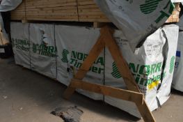 *Pack Containing 120 Pieces of 50x105 by 4.2m Low Moisture Redwood Timber