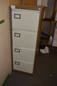 *Four Drawer Foolscap Filing Cabinet (Coffee and Cream)