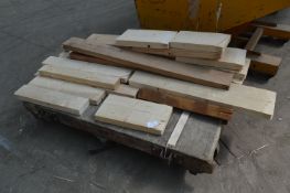 *Six Wheel Flat Barrow with Assorted Softwood Offcuts