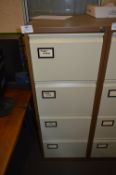 *Four Drawer Foolscap Filing Cabinet (Coffee and Cream)