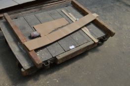 *Six Wheel Flat Wood Trolley