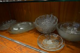 Glass Fruit Bowls, Dishes, Fish Serving Set, etc.