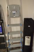 *Pair of Five Tread Aluminium Folding Steps