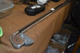 Two Ping and One Taylor Golf Clubs