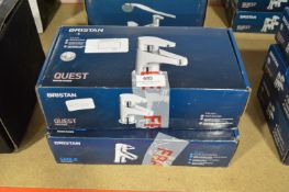 *Two Chrome Basin Mixer Taps