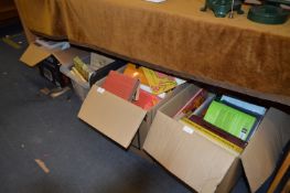 Four Boxes of Books Fiction and Nonfiction