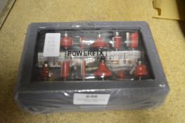 Set of Twelve Powerfix Router Bits