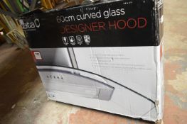 *60cm Curved Glass Designer Cooker Hood