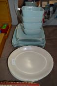 Poole Dinner Plates and Next Diffusion Blue Dinnerware