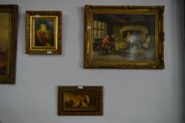 Three Gilt Framed 18th Century Style Prints