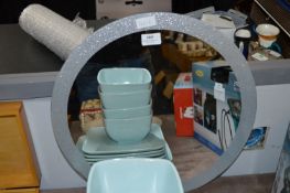 Speckled Edge Circular Wall Mirror