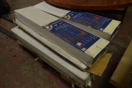 Pallet of Eight Assorted Fire Surrounds (Walnut Effect, Light Oak Veneer, etc.)