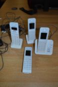 *Panasonic Quad Dect Telephones (White)