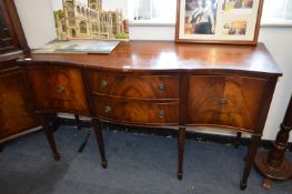 Mahogany Serpentine Fronted Sideboard