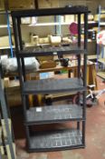 *Five Tier Plastic Shelving Unit
