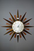Metamec Sunburst Wall Clock