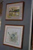 Two Framed Wool and Needlework Pictures