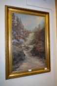 Gilt Framed Oil Painting on Board 