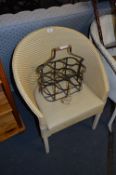 Wicker Tub Chair and a Milk Bottle Holder