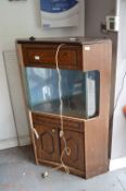 Oak Cabinet Corner Fish Tank