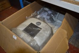 *SpaceSaver 1.25 White Bowl Sink Unit