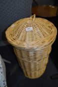 Cane Line Basket with Contents of Hull City Scarf and Hat