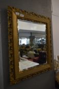 Gilt Framed Bevelled Edge Wall Mirror