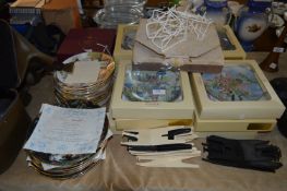 Large Collection of Decorative Wall Plates Including Heinrich Flower Fairies