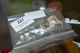 Lalique Pendant, Silver Pendant & Chain and Cufflinks