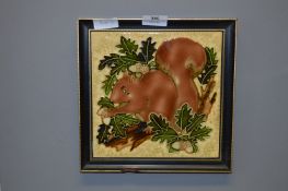 Framed Majolica Style Tile by Maws & Co