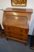 Oak Three Drawer Bureau