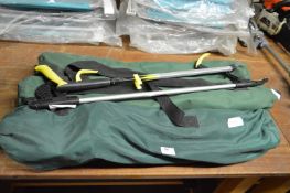 Three Camping Chairs and a Two Long Handled Grabbers
