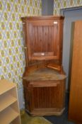 Pine Corner Cabinet