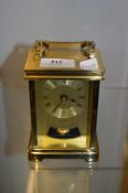 Metamec Brass Cased Quartz Carriage Clock