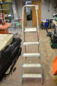 Aluminium Four Tread Platform Steps