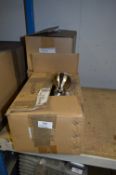 *Three Cartons Containing Brushed Stainless Steel Curtain Pole Ends